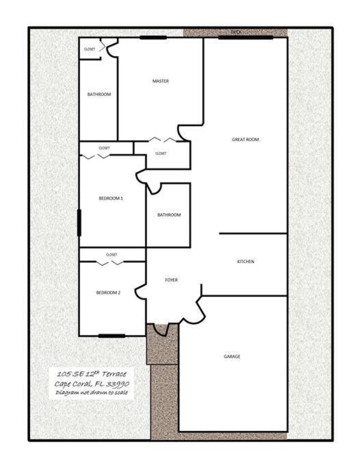 Debbie'S 3-Bedroom Apartment In A Duplex Cape Coral Exterior photo